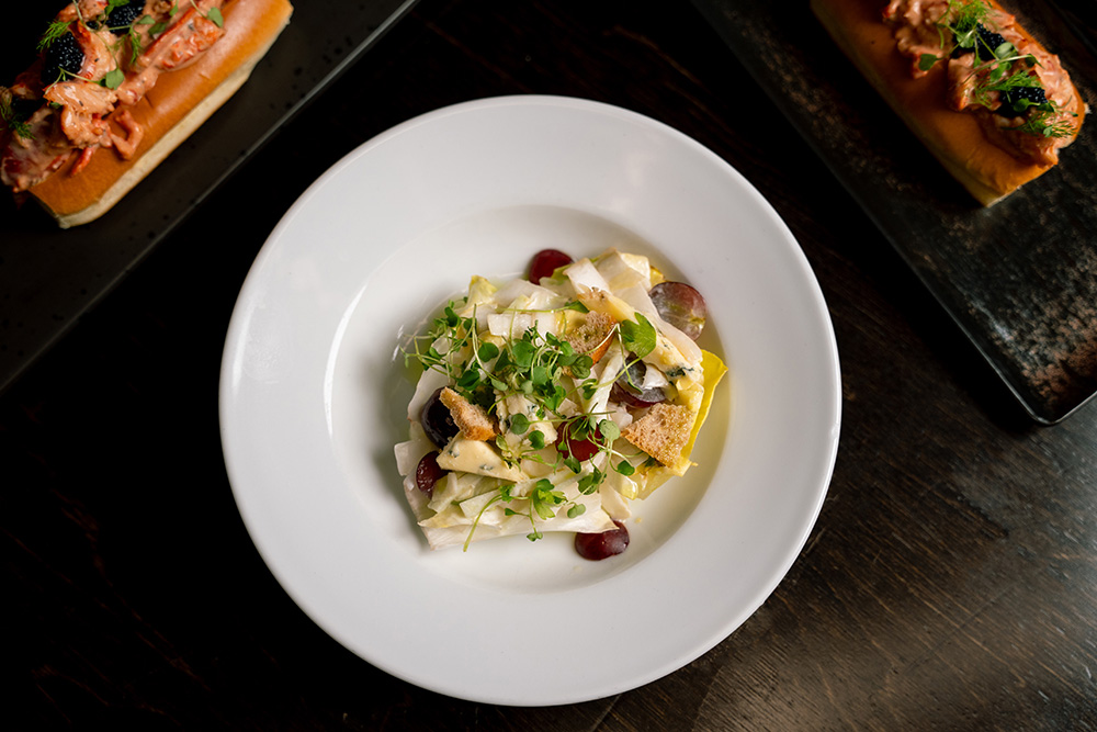 a plate of food on a table